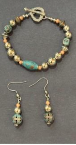 Picture of bracelet and earring set